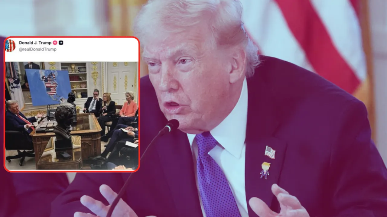 Trump’tan olay harita! Kanada ve Grönland’ı ABD toprağı gibi paylaştı