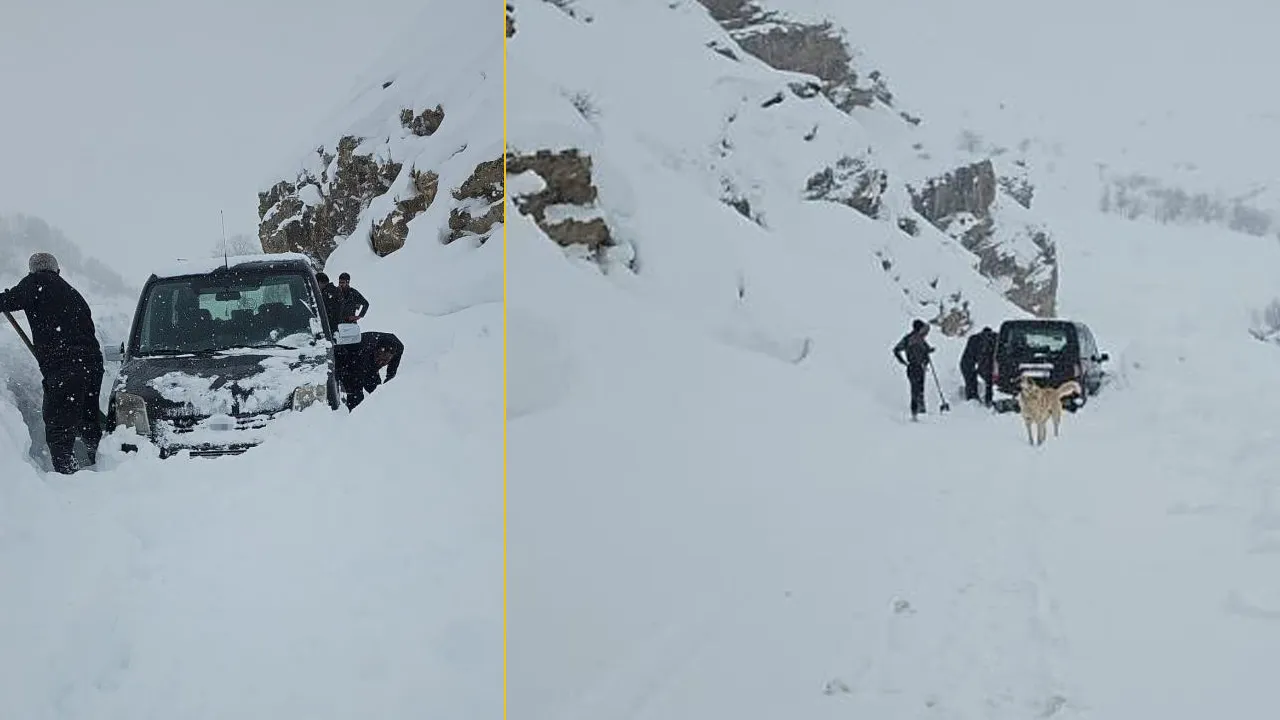 Van’da çığ paniği: Aile facianın eşiğinden döndü