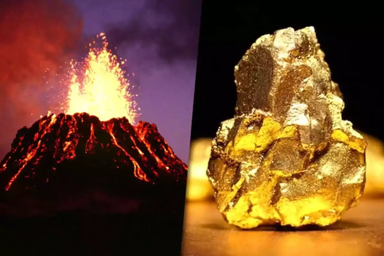 Yer altında gizli servet ortaya çıktı! Altın volkanlarla yüzeye taşınıyor