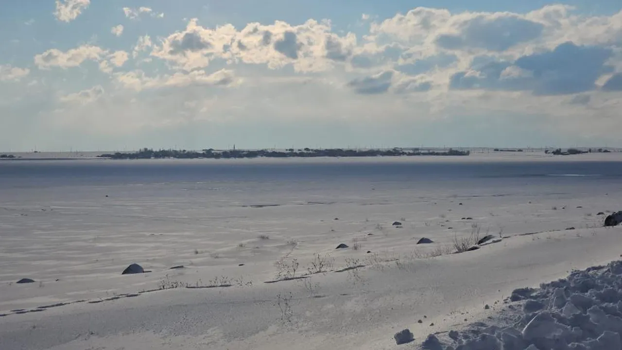 'Kuş cenneti' olarak biliniyordu: Arin Gölü tamamen dondu!