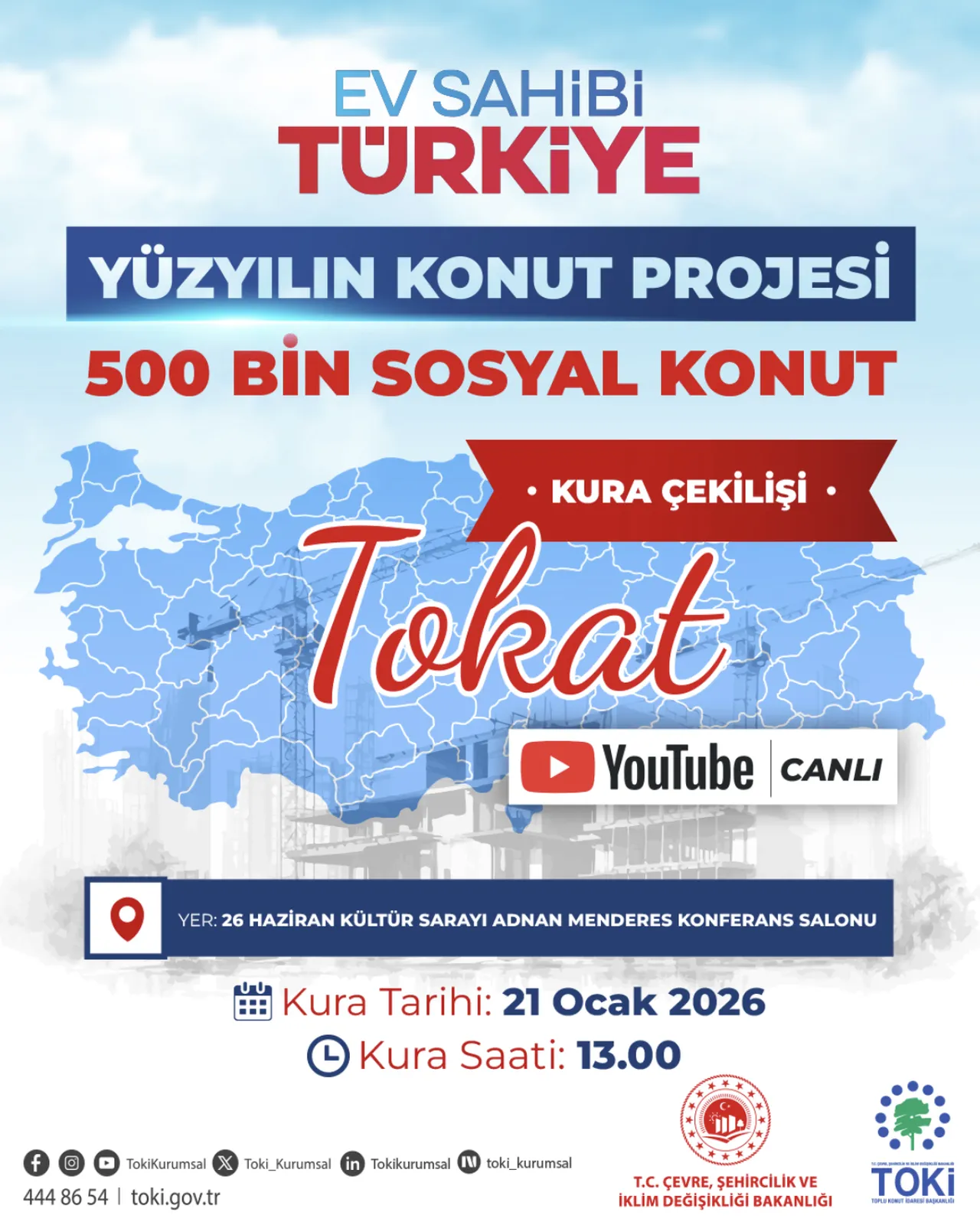 TOKİ Tokat kura sonuçları isim listesi 2026! Tokat kura sonuçları nereden öğrenilir?