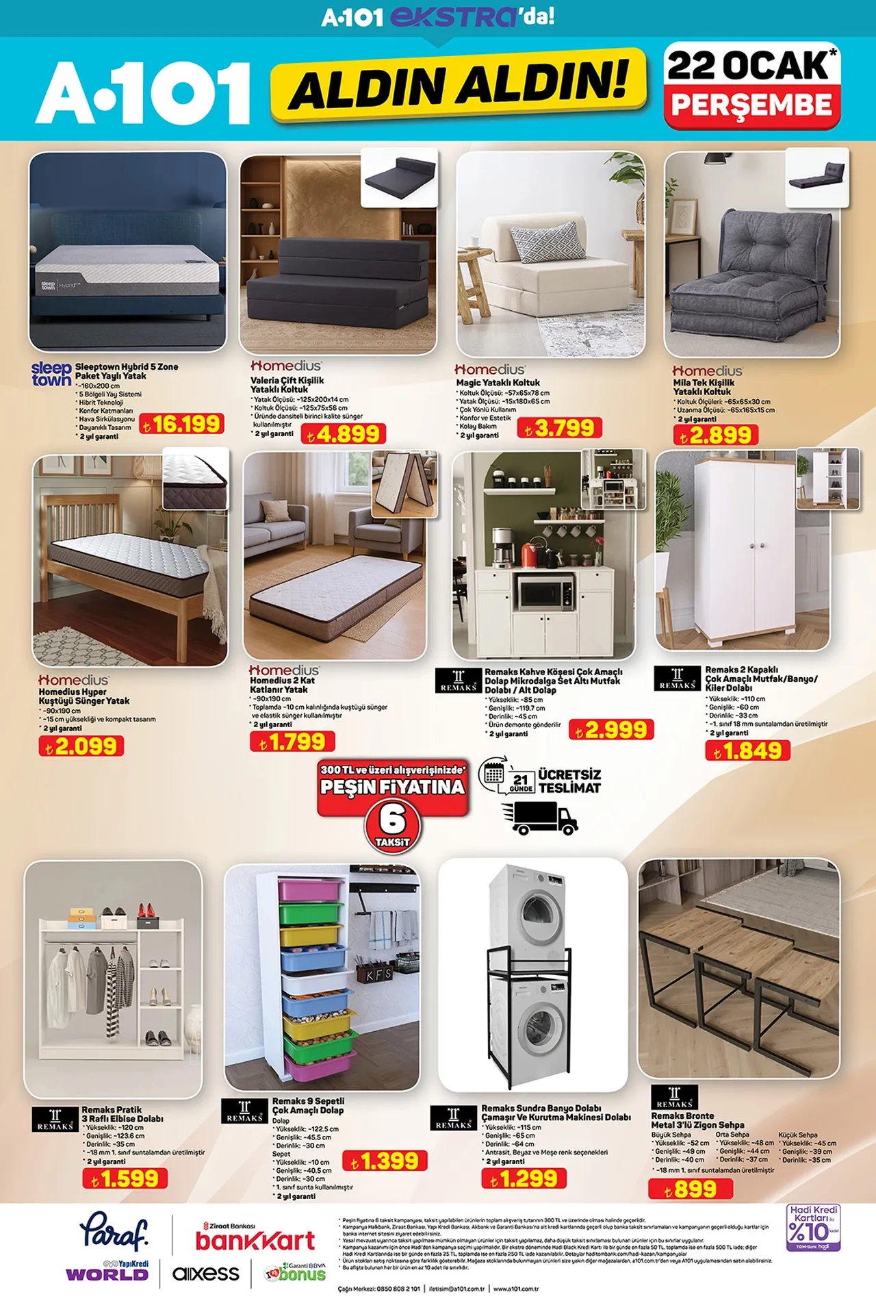22 Ocak 2026 A101 kataloğu paylaşıldı: A101de neler var?