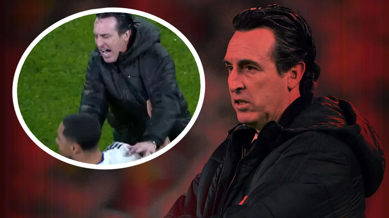 Aston Villa'da Unai Emery deliye döndü: Oyuncusunu itekledi!