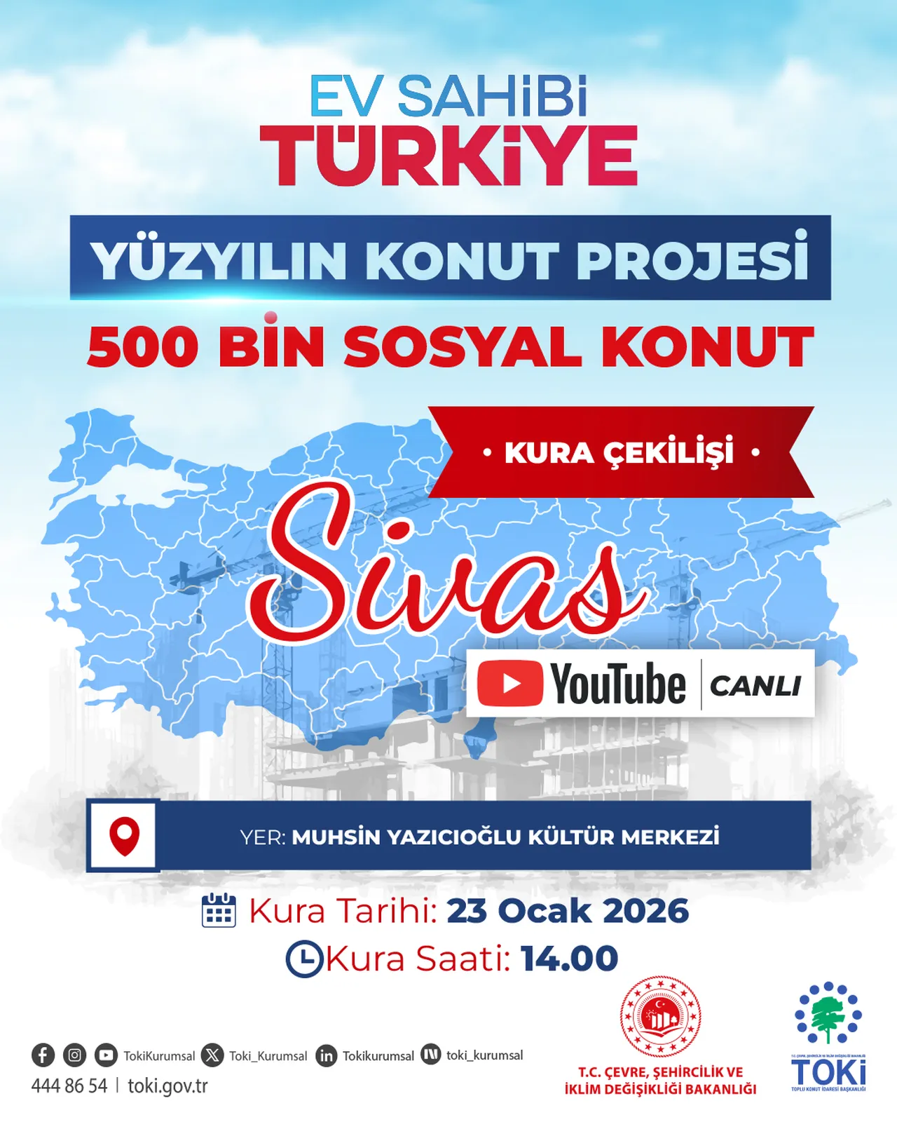 TOKİ yeni kura takvimi 23 Ocak! Manisa, Sivas, Kastamonu kura çekimi ne zaman?