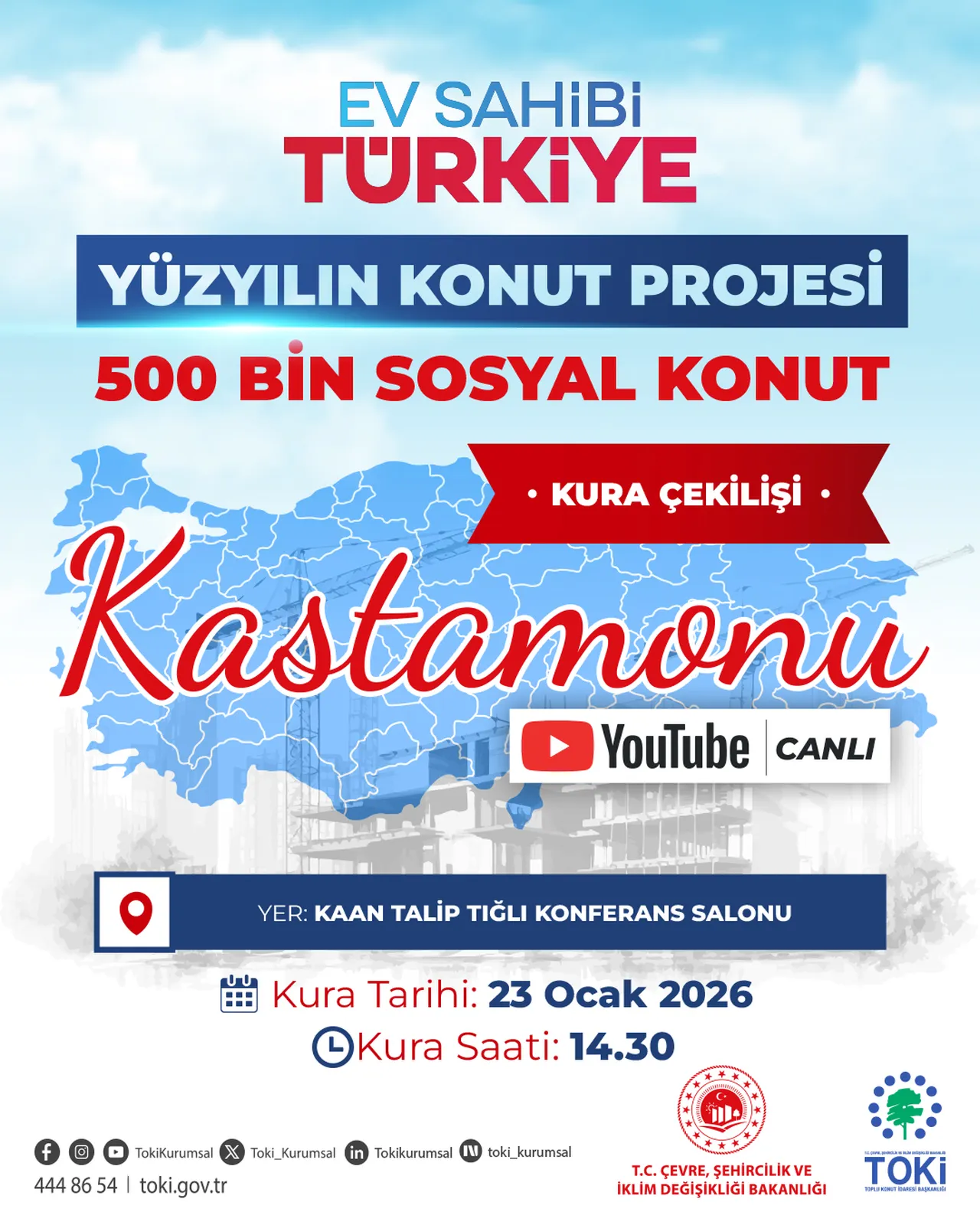 TOKİ yeni kura takvimi 23 Ocak! Manisa, Sivas, Kastamonu kura çekimi ne zaman?