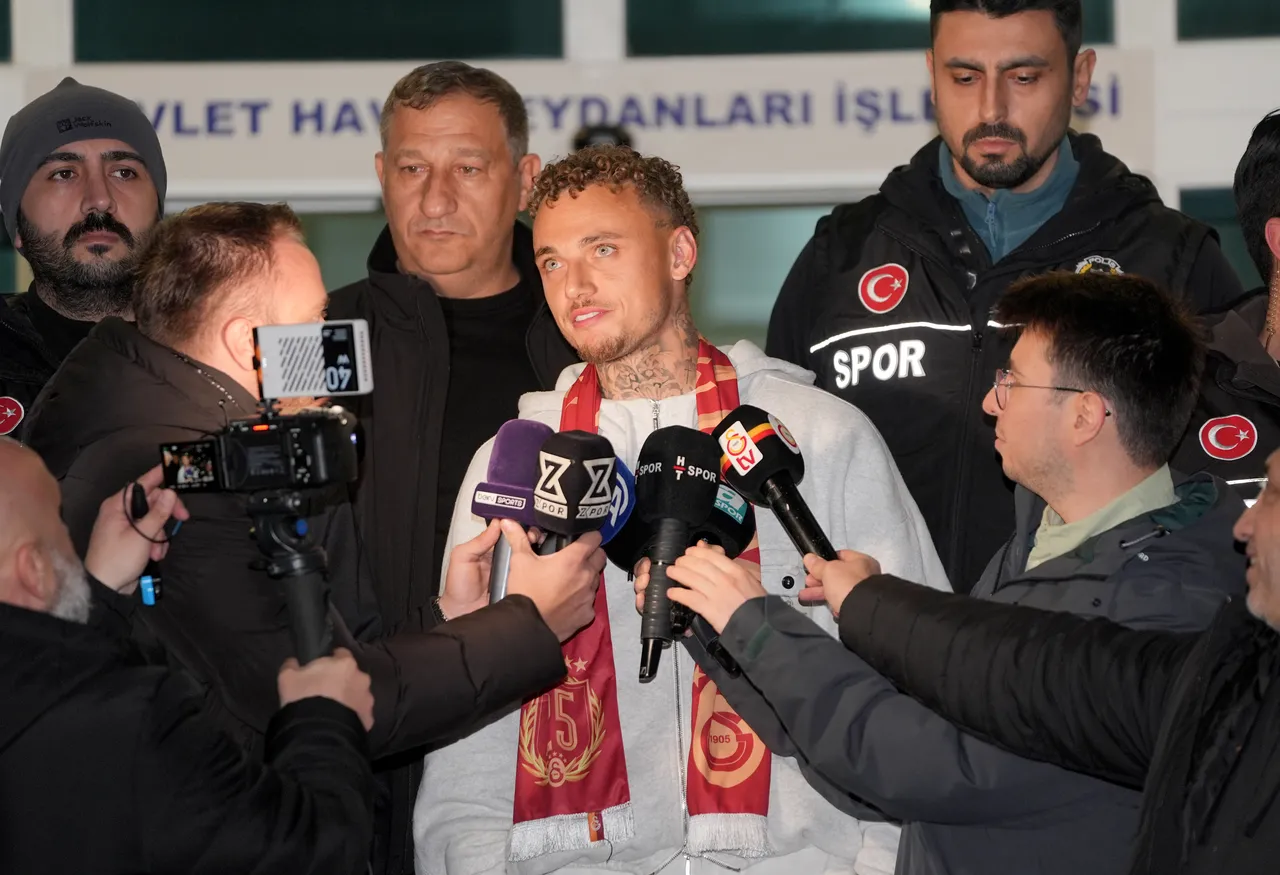 Noa Lang, gece saat 01.30'da İstanbul'a geldi