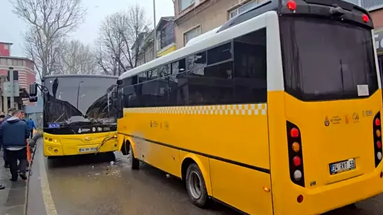 Beykoz'da İETT otobüsleri çarpıştı! Çok sayıda yaralı var