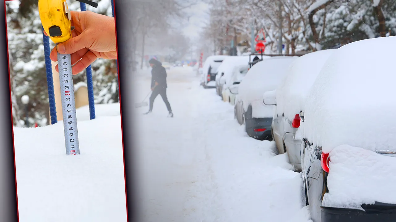  Kar kalınlığı 20 santimetre! 20 yıldır böylesi görülmedi