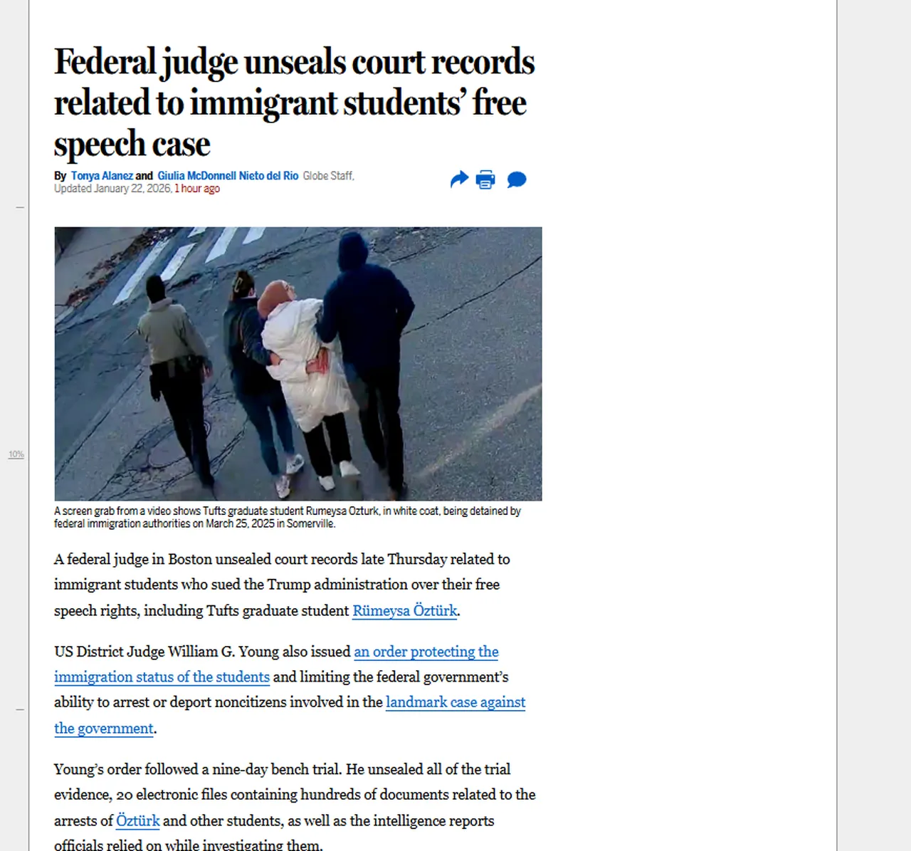 Rümeysa Öztürk davasında flaş karar! ABD mahkemesi belgeleri açıkladı