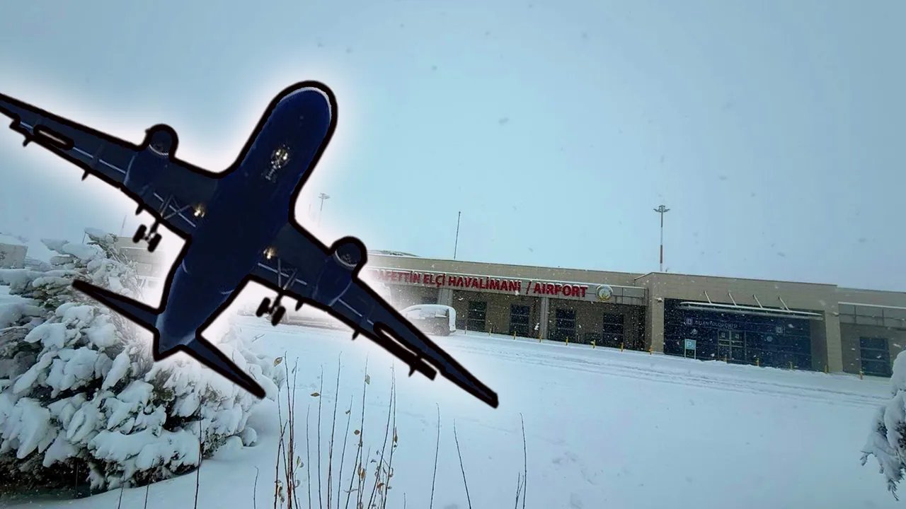 Şırnak’ta uçak seferlerine kar yağışı engeli! İptal edildi