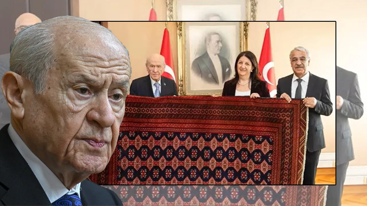 Devlet Bahçeli, Öcalan'ın hediyesini ilk kez açıkladı: Barış ve Demokrasi Kilimi!