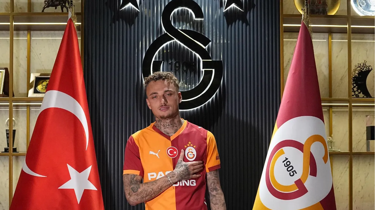Kartal'dı Aslan oldu! G. Saray'ın yeni transferi Noa Lang gece yarısı geldi