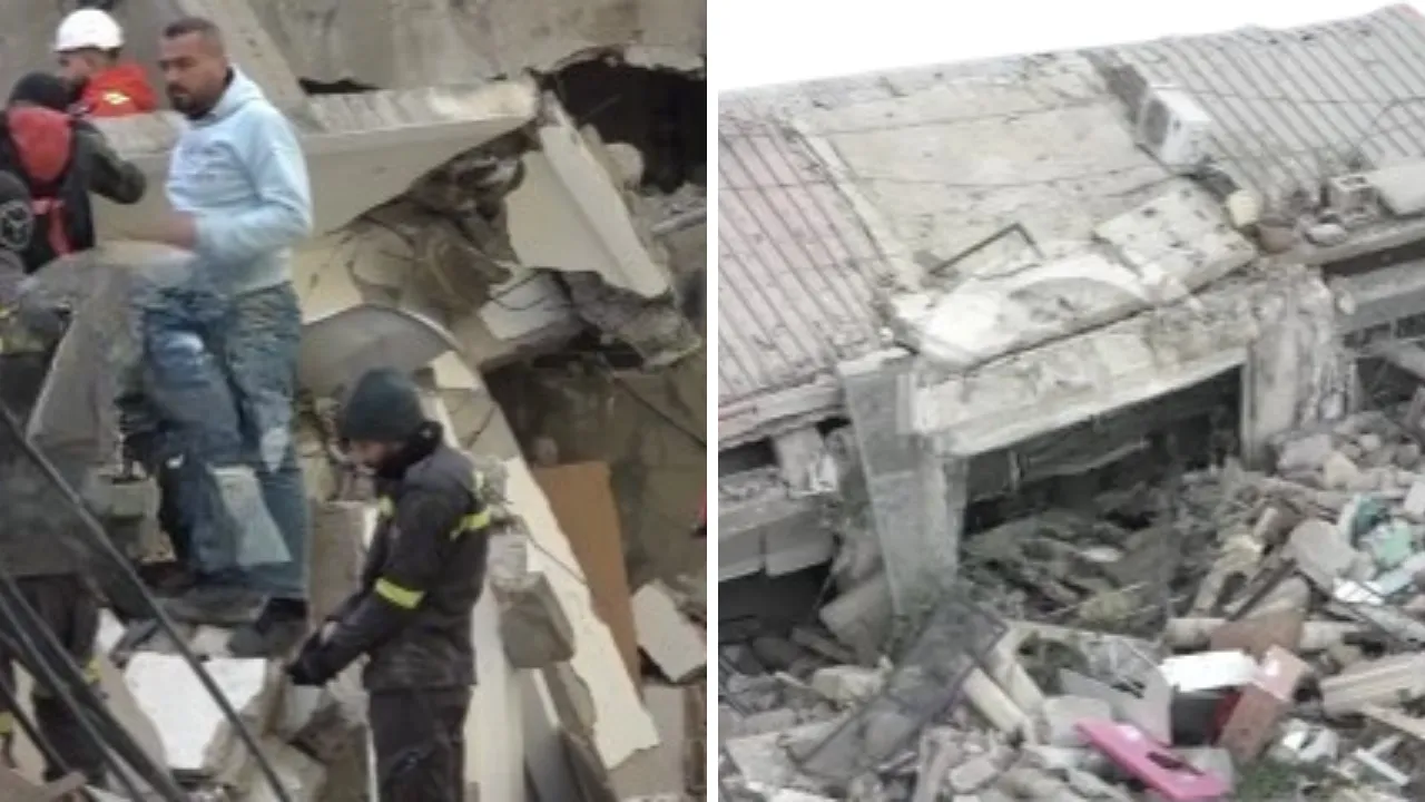 Lübnan'da konut binası çöktü! Yaralı ve kayıplar var