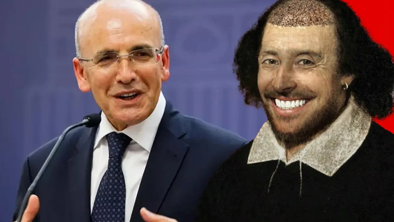 Mehmet Şimşek'ten esprili 'Shakespeare' paylaşımı! İki detay dikkat çekti