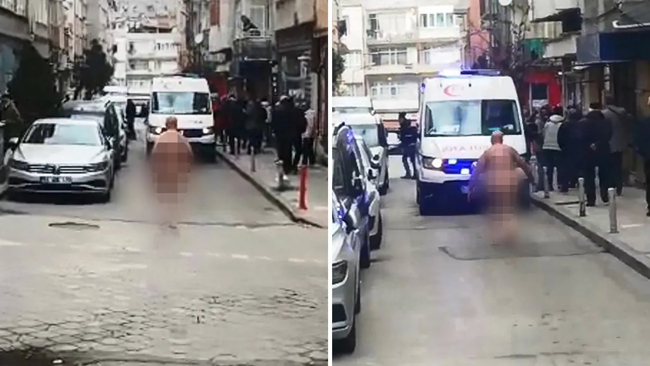 Cadde ortasında çırılçıplak! Vatandaş büyük tepki gösterdi