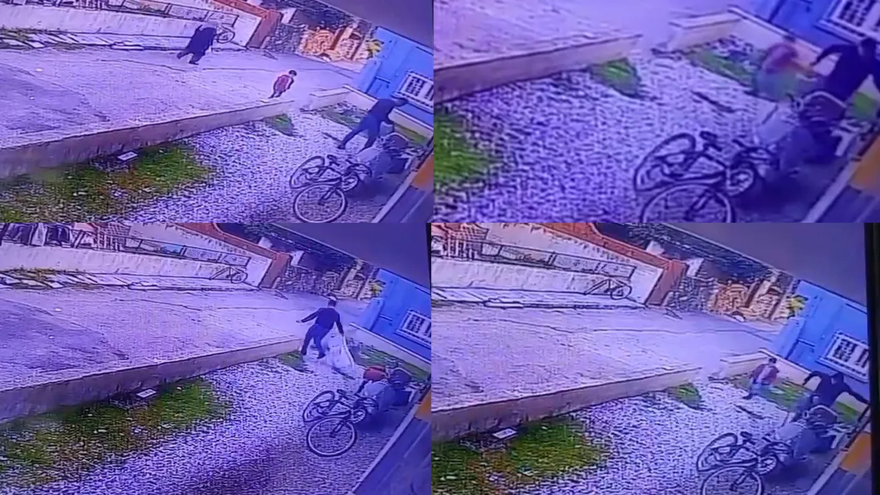 Çocukların gözü önünde köpeği vahşice öldürdü! Görüntüler dehşete düşürdü