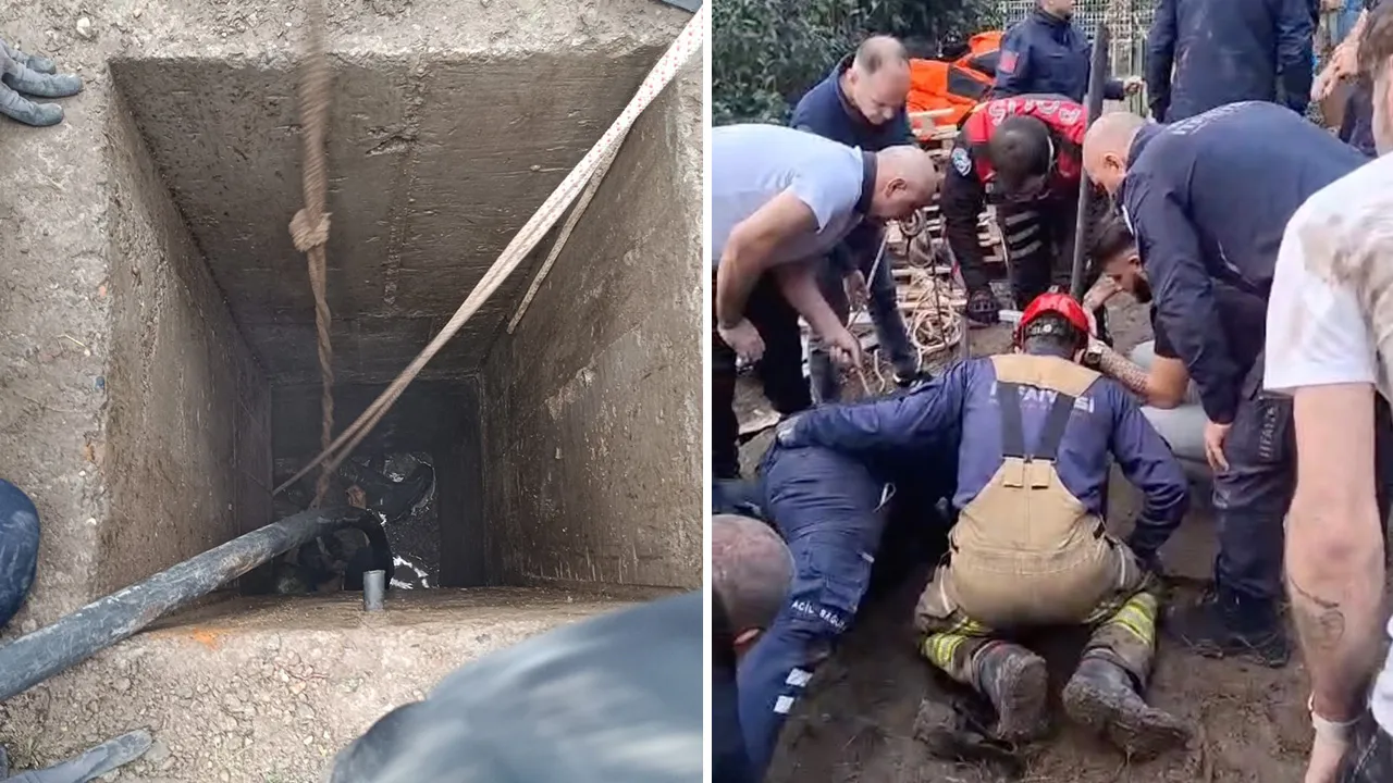 Kuyuda faciaya ramak kala! Babasını kurtarmak isterken kalbi durdu