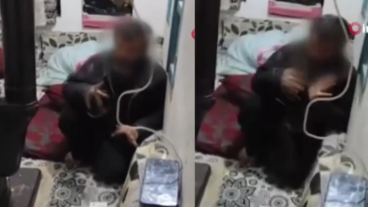 Polis memurunun yardıma gitmesiyle aile dramı ortaya çıktı: Görüntüler yürekleri sızlattı...