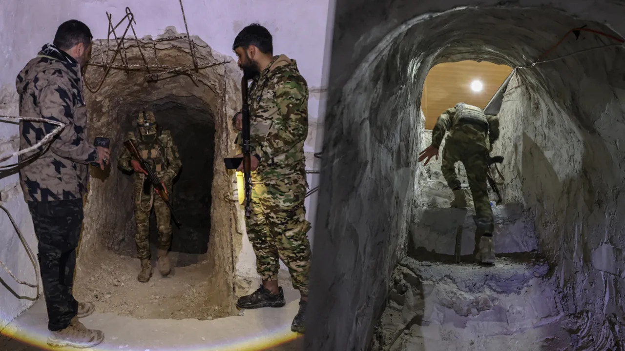 Terör örgütünün Suriye'deki gizli ağı: Evlerinden altından birbirine bağlanan tüneller çıktı!