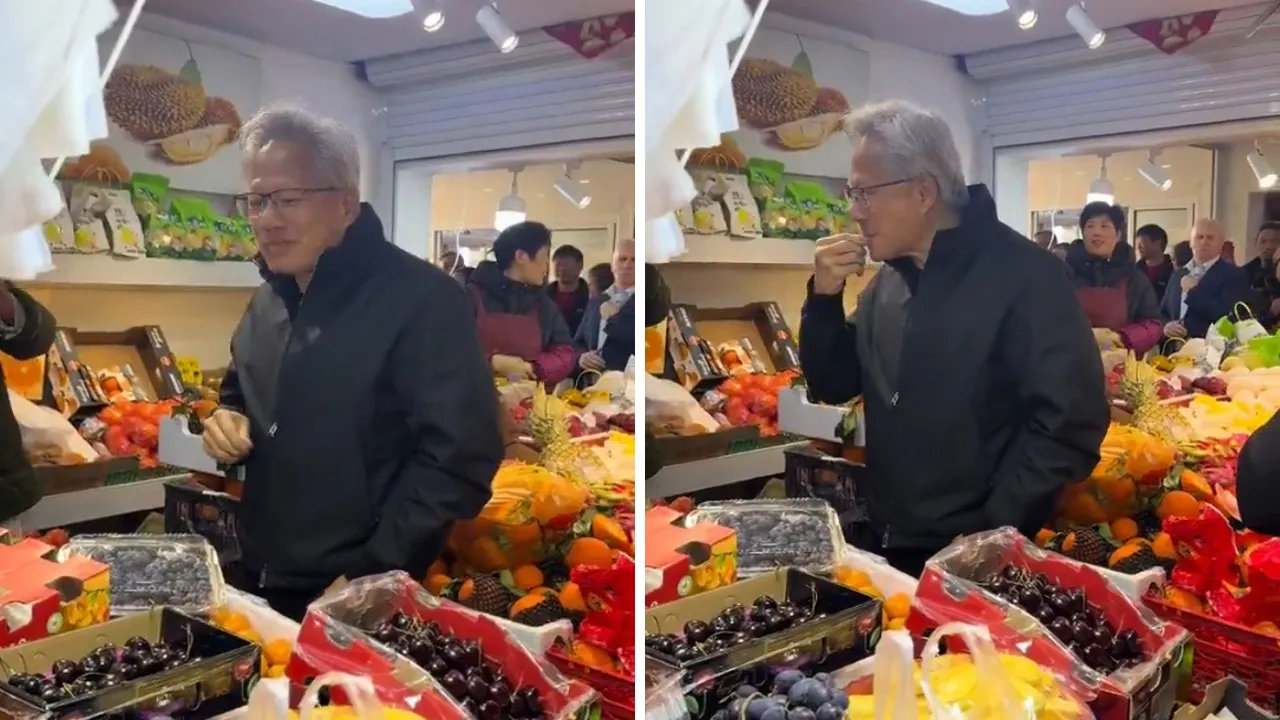 150 milyar dolardan fazla serveti var! NVIDIA'nın CEO'su manav alışverişinde görüntülendi