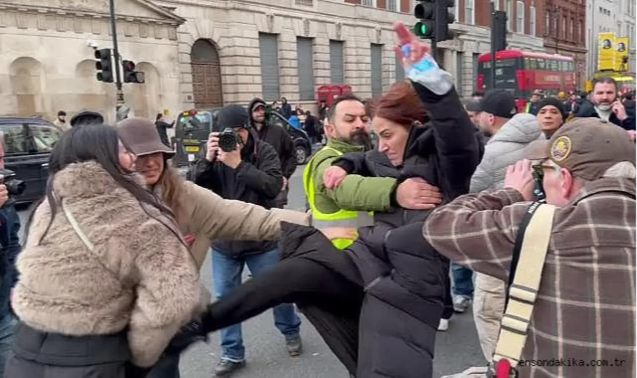 Beslediğiniz PKK bu işte! İngiltere'de teröristler vatandaşlara saldırdı