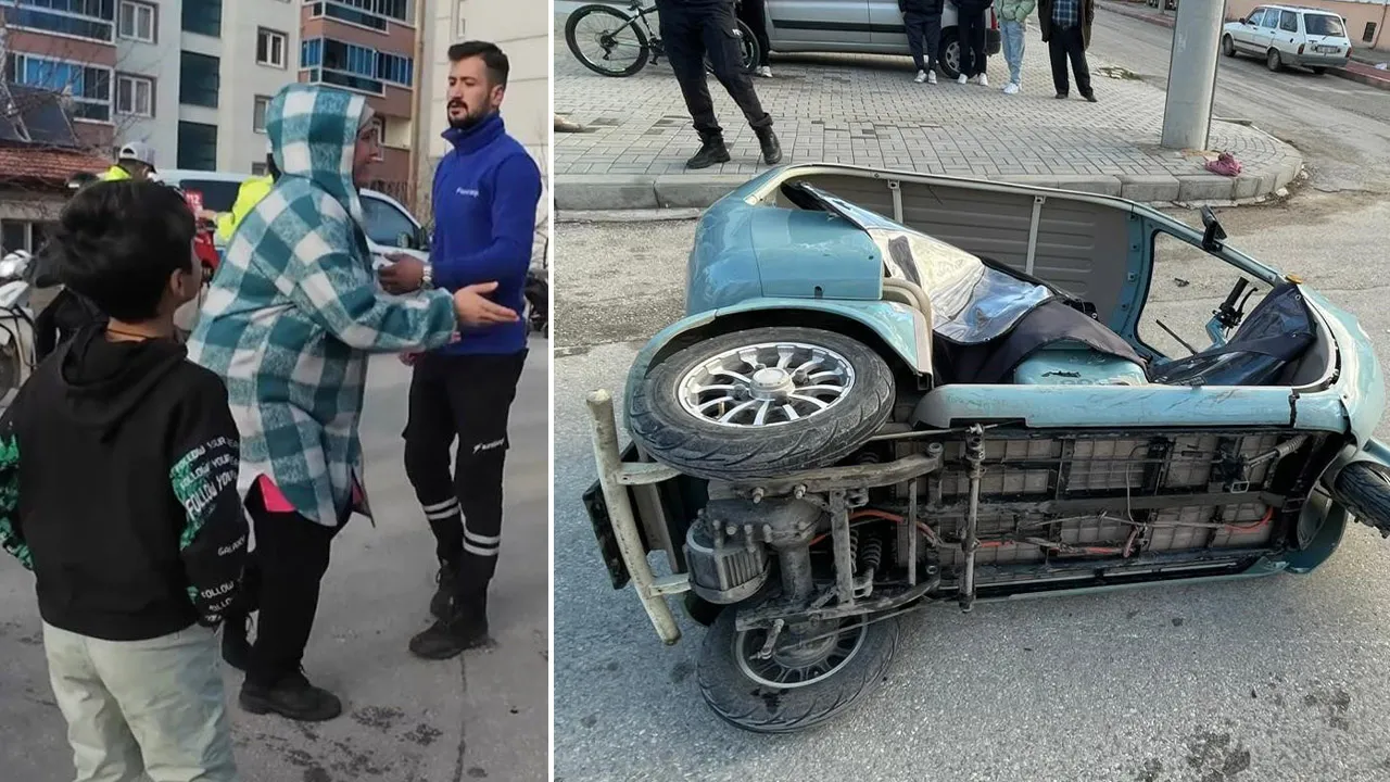 Çocuğu kaza yapan anne gözyaşlarına boğuldu: Evladım nerede?