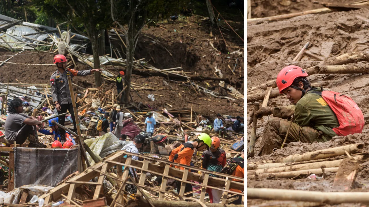 Endonezya'daki heyelan felaketinde bilanço ağırlaşıyor! Yerleşim yerleri toprağa gömüldü, çok sayıda ölü ve kayıp var