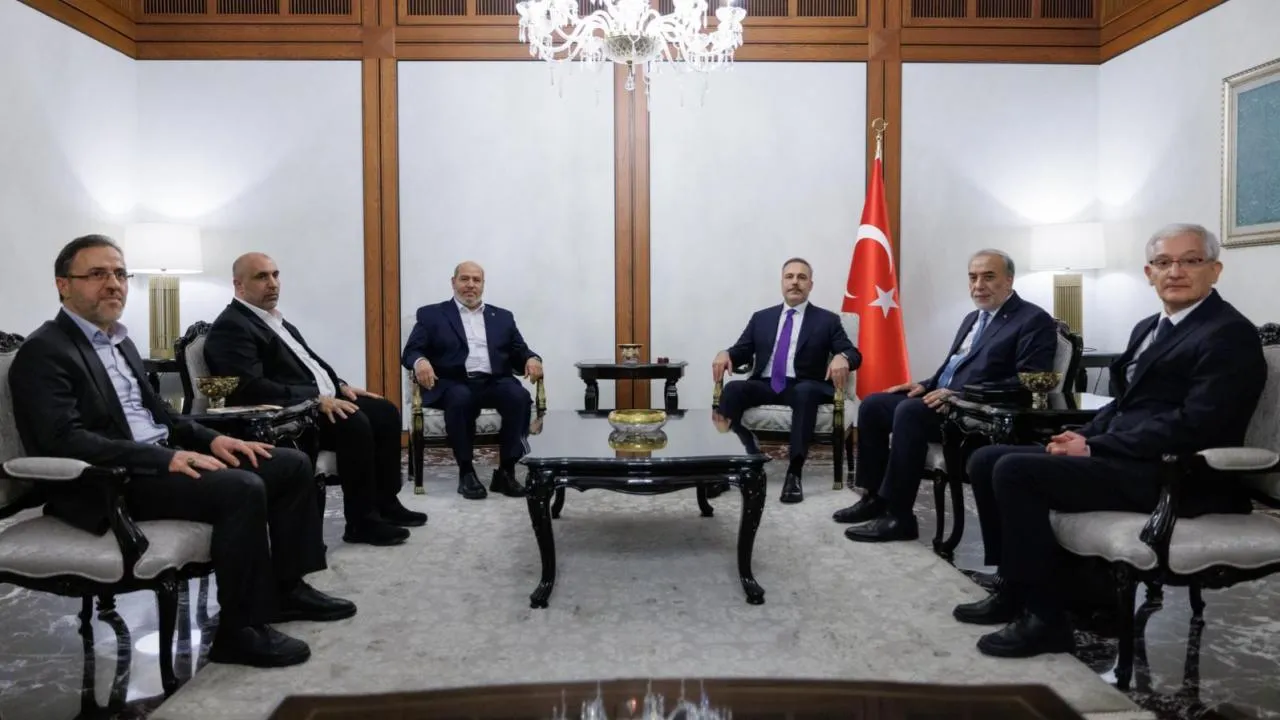 Hamas heyeti Ankara'da! Bakan Fidan ile Gazze'yi görüştüler