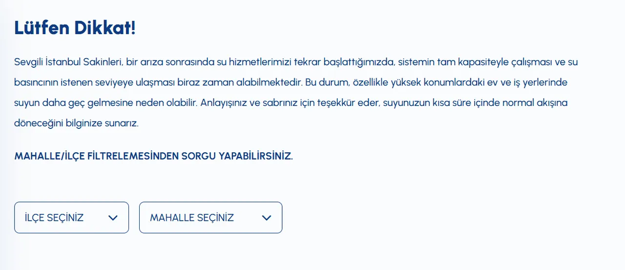 İSKİ su kesintisi! 26 Ocak İstanbul'da sular ne zaman gelecek?