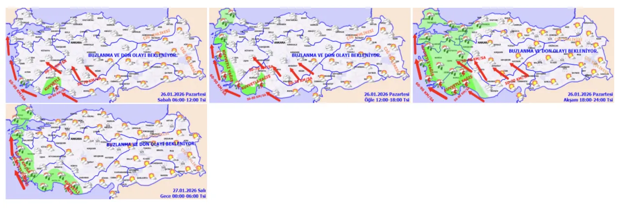 Meteoroloji'den şiddetli yağış ve fırtına uyarısı! Bugün hava nasıl, yağmur yağacak mı?