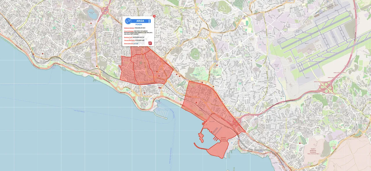 Pendik su kesintisi son dakika! İSKİ duyurdu: 27 Ocak sular ne zaman gelecek?