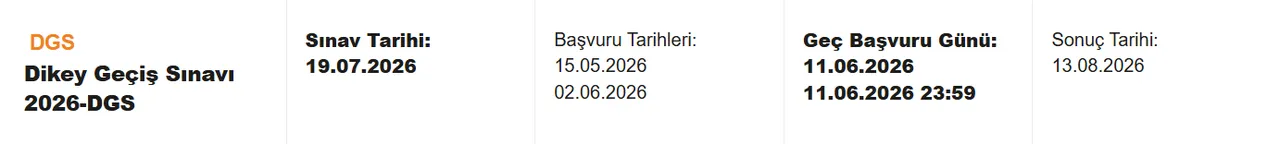 2026 DGS başvuruları ne zaman? Sınav tarihi netleşti