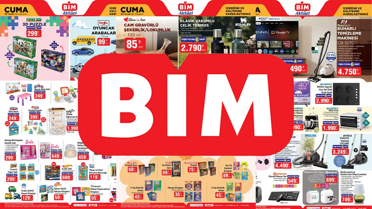 30 Ocak Bim aktüel kataloğu paylaşıldı! Bim'de bu hafta neler var?