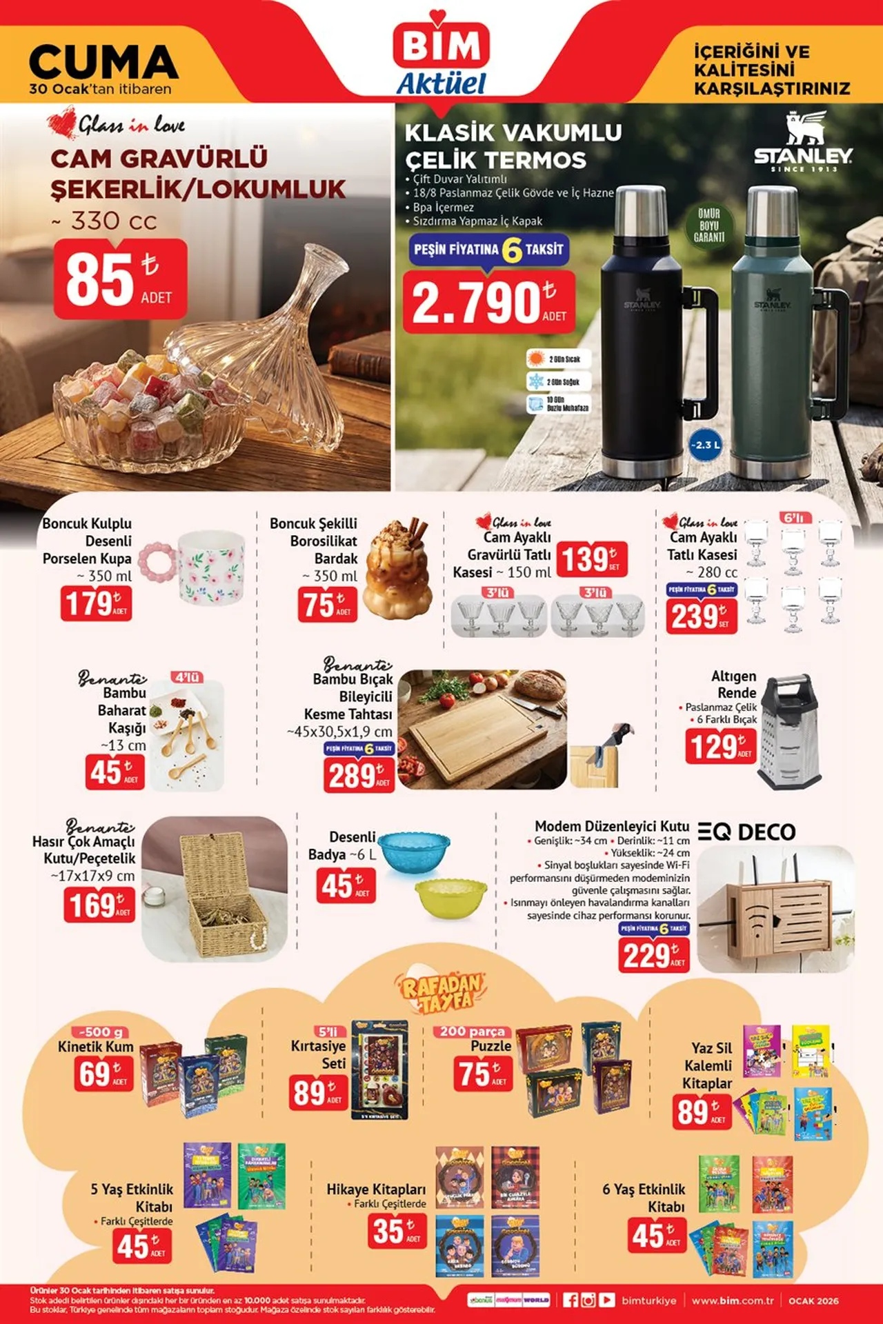 30 Ocak Bim aktüel kataloğu paylaşıldı! Bimde bu hafta neler var?