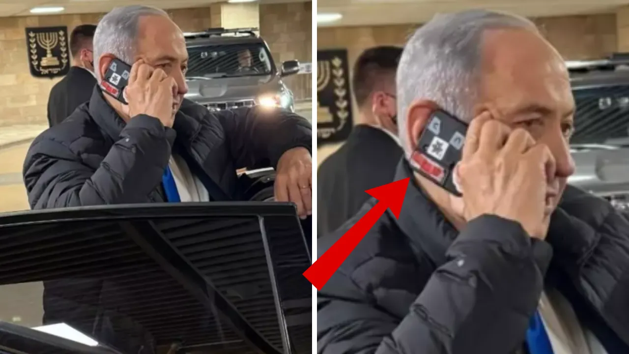 Dünya gündemine bomba gibi düştü! Herkes, Netanyahu'nun telefonundaki o detayı konuşuyor