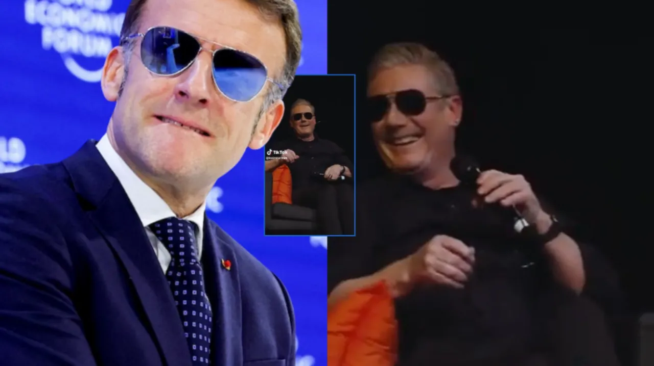 İngiltere Başbakanı canlı yayında Macron'la dalga geçti