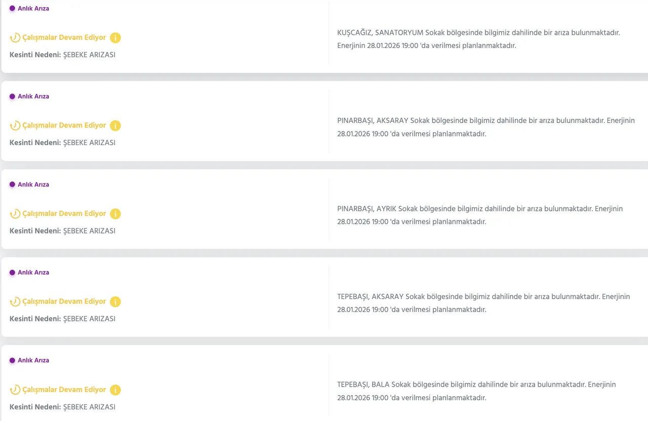 28 Ocak Ankara Keçiören elektrik kesintisi: Hangi mahallelerde kesinti var?