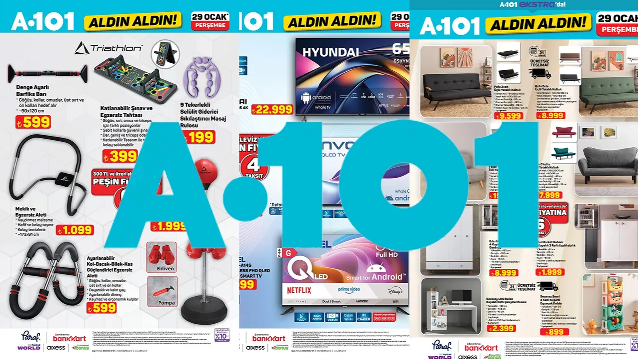 29 Ocak A101 aktüel kataloğu paylaşıldı! A 101'de hangi ürünler var?