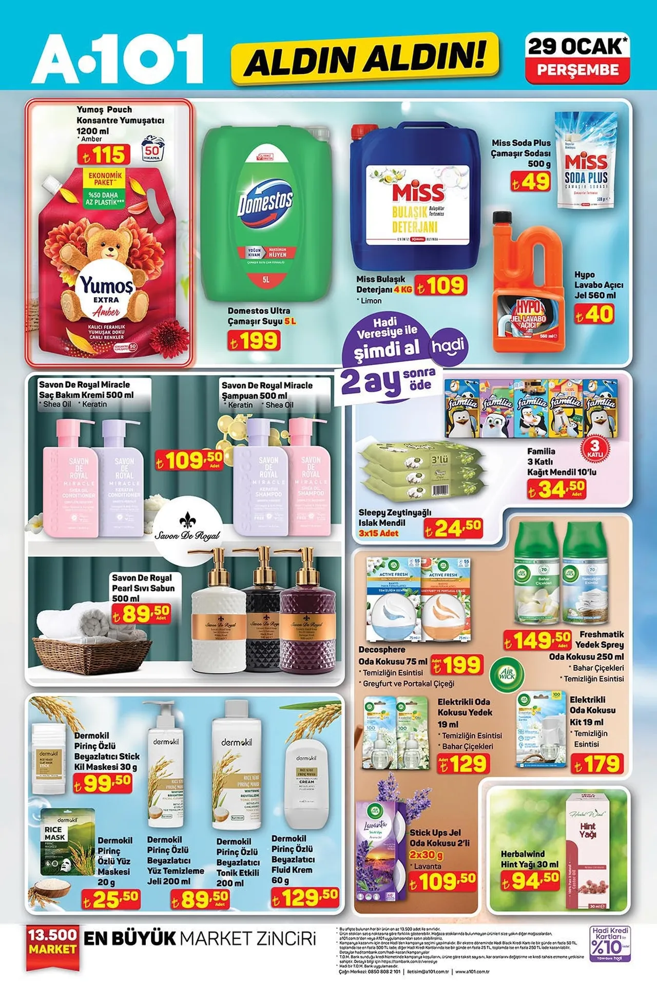 29 Ocak A101 aktüel kataloğu paylaşıldı! A 101de hangi ürünler var?