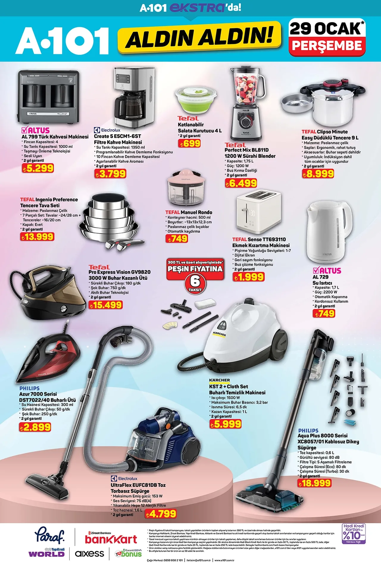29 Ocak A101 aktüel kataloğu paylaşıldı! A 101de hangi ürünler var?