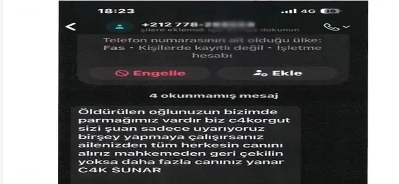 Atlas Çağlayan'ın ailesini tehdit etmişti: Şüphelinin ifadesi ortaya çıktı!