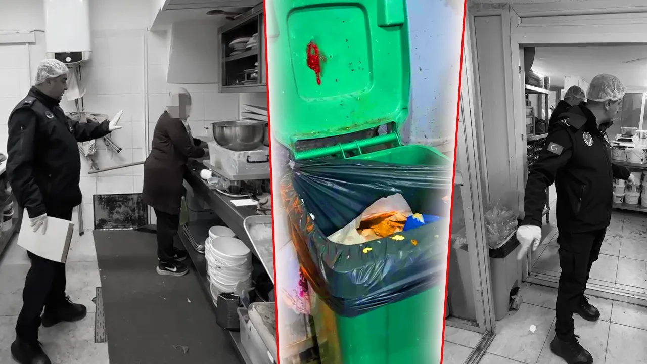 Pastanede mide bulandıran görüntü! Mutfak tezgahında paspas yıkamışlar