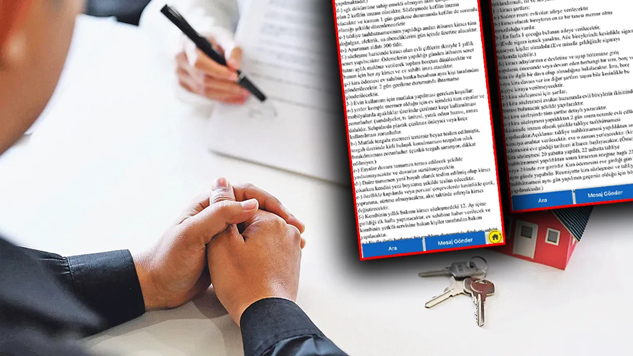 Ev sahibinden kiracıya sayfalar dolusu şart! Maddeleri okuyan vazgeçiyor