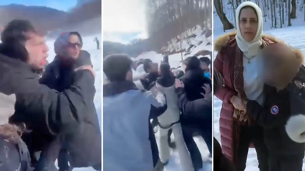 Kartepe'de ATV magandaları! Çocuklarının gözü önünde babayı dövdüler