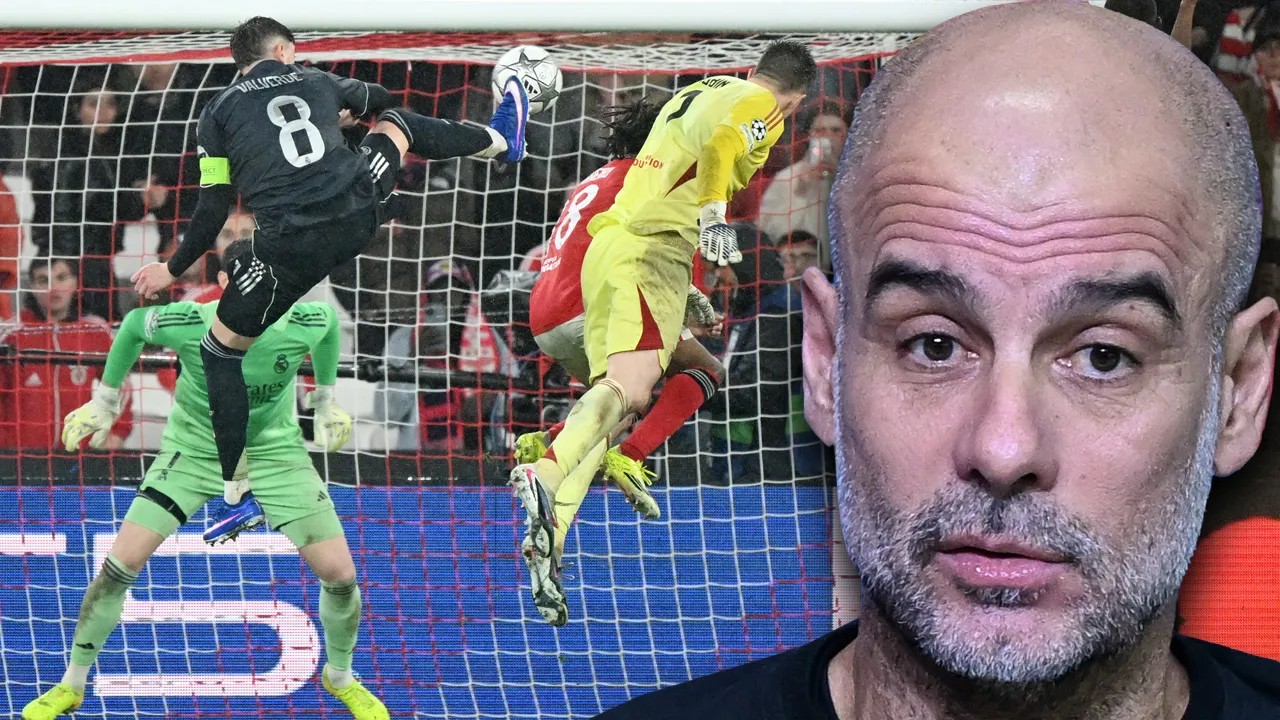 Şampiyonlar Ligi'nde tarihi gol! Guardiola da şaştı kaldı: Nereye gidiyorsun?