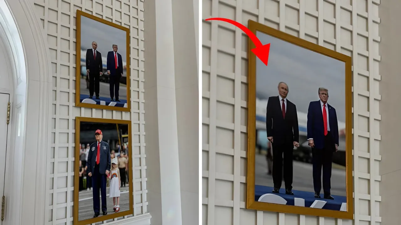 Trump, Putin'le fotoğrafını Beyaz Saray'a astı: Bir kare bin kelimeye bedeldir