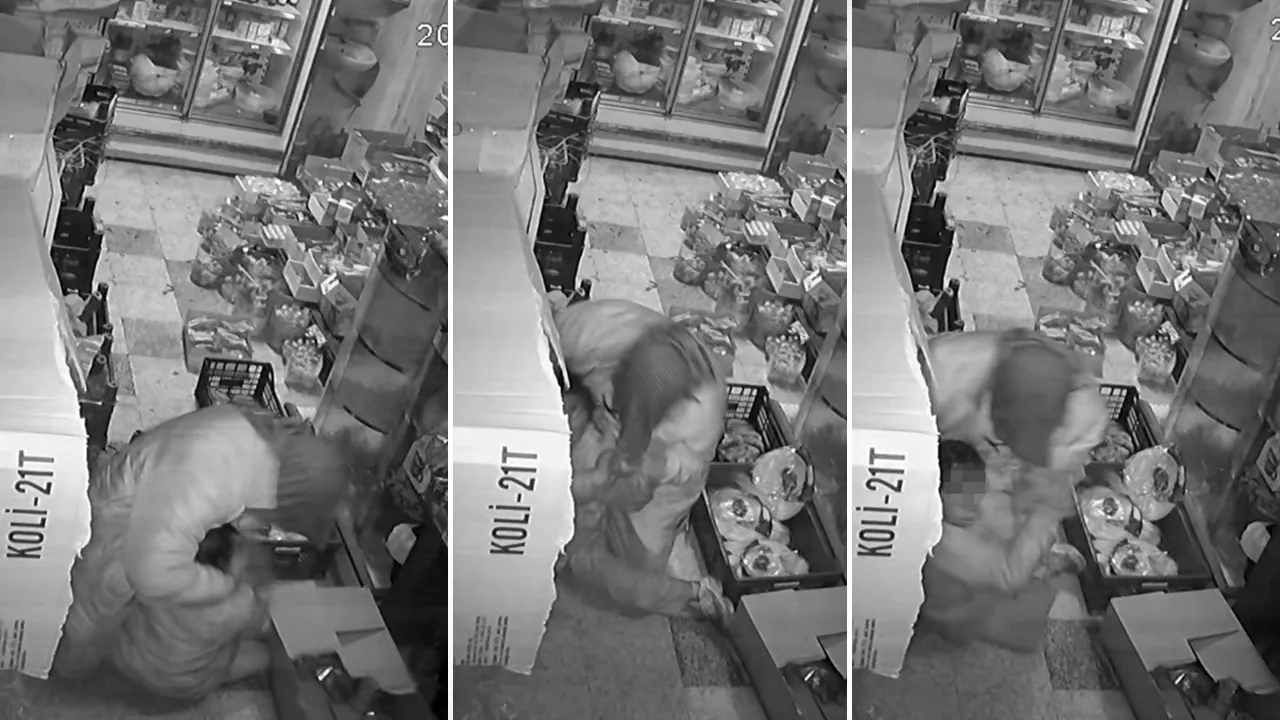 12 yaşındaki çocuk markette dehşeti yaşadı! O anlar kamerada
