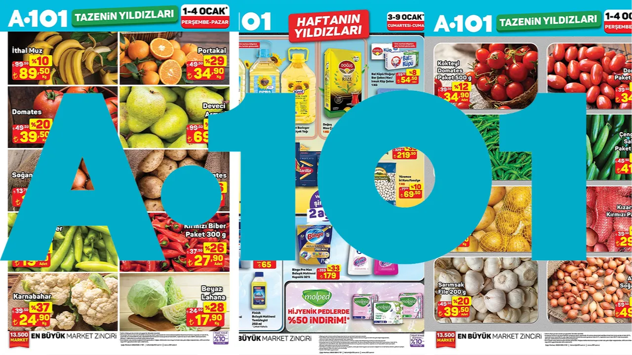 A101 aktüel kataloğu paylaşıldı! İşte 3-9 Ocak 2026 indirimli ürünler listesi