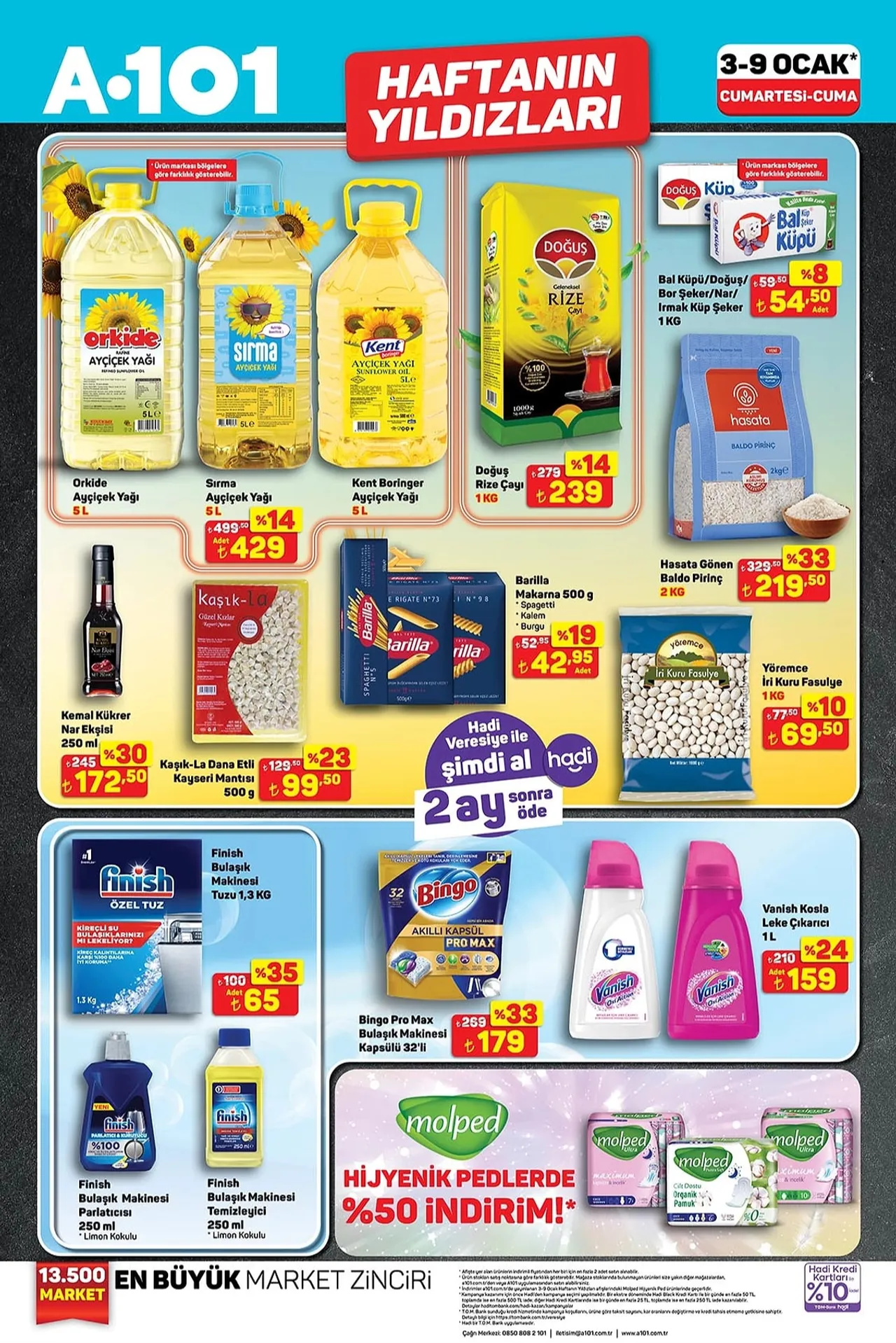 A101 aktüel kataloğu paylaşıldı! İşte 3-9 Ocak 2026 indirimli ürünler listesi