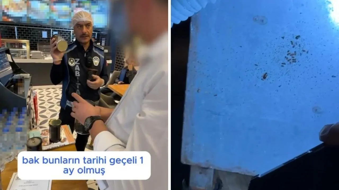 AVM'de yemek katında mide bulandıran görüntüler!